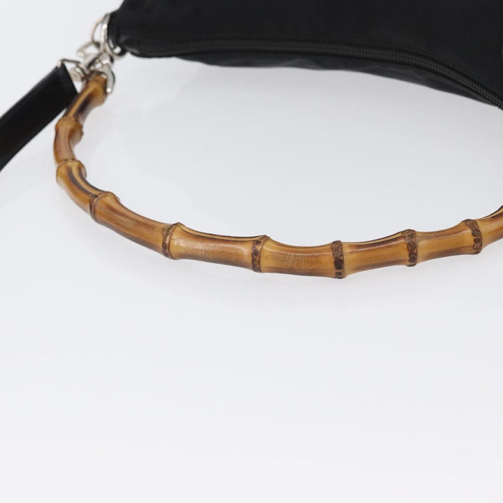 Gucci Vintage Bamboo Shoulder Bag Nylon