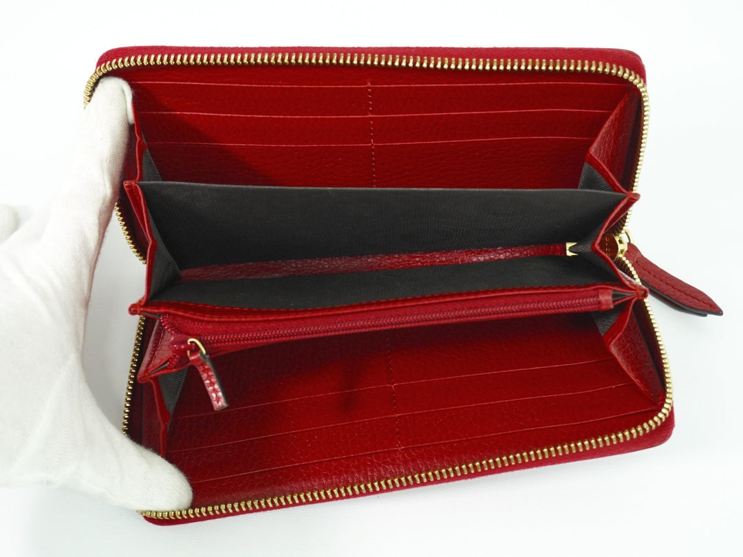 Gucci GG Marmont Zip Around Wallet Leather