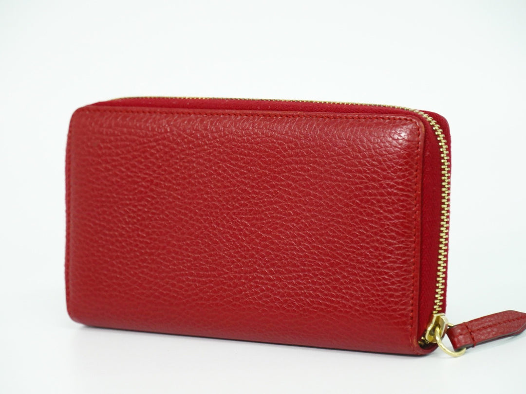 Gucci GG Marmont Zip Around Wallet Leather