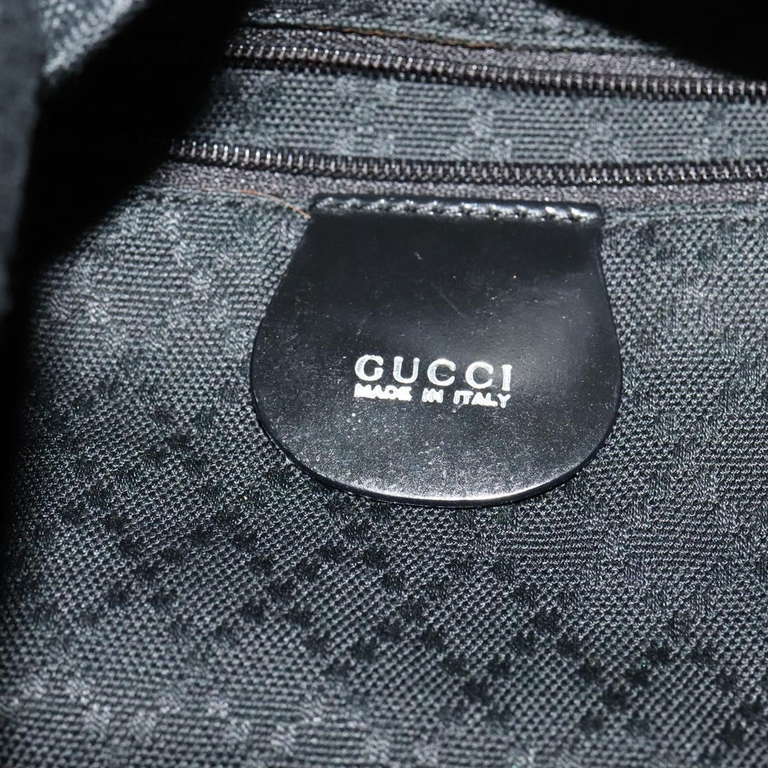 Gucci Vintage Bamboo Handle Open Hobo Nylon