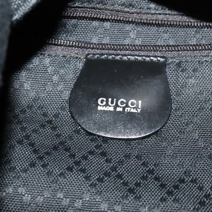 Gucci Vintage Bamboo Handle Open Hobo Nylon