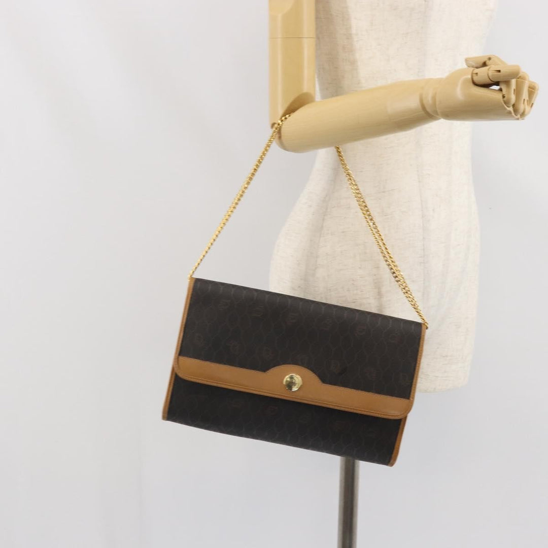 Christian Dior Vintage Honeycomb chain Canvas