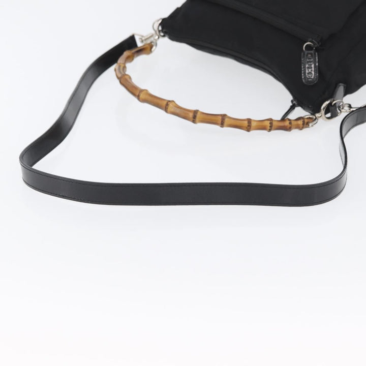 Gucci Vintage Bamboo Shoulder Bag Nylon