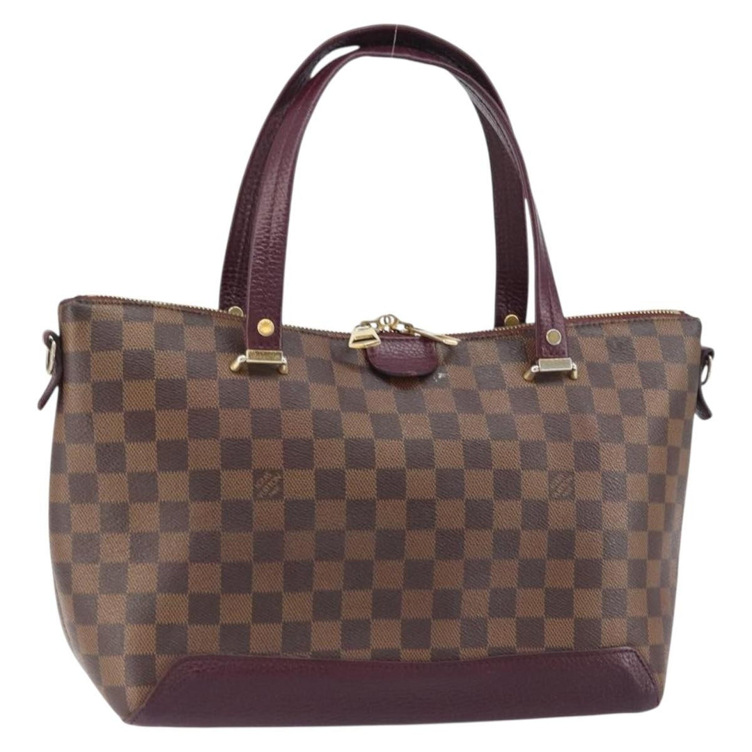 Louis Vuitton Hyde Park Handbag Damier with Leather