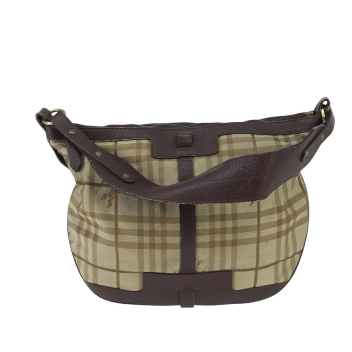 Burberry Nova check Shoulder bag Canvas and Leather