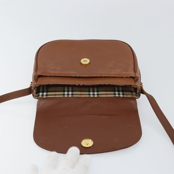 Burberry Vintage Flap Crossbody Bag Leather