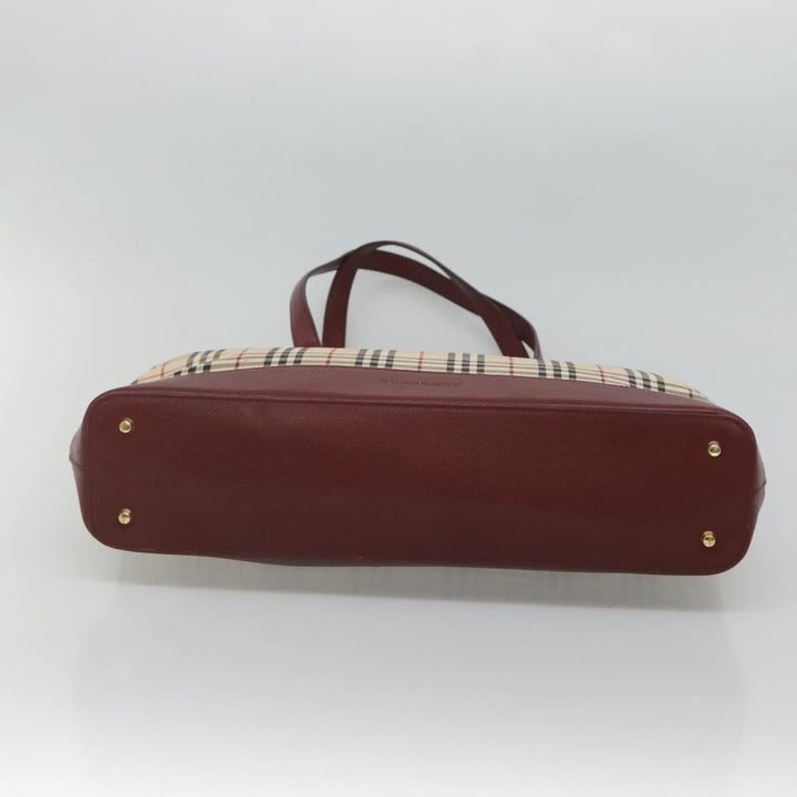 Burberry Nova Check Tote Canvas and Leather