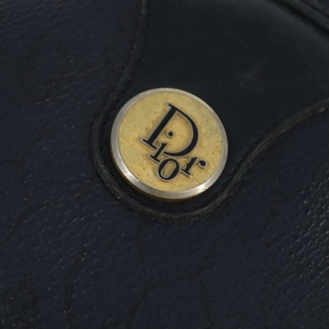 Christian Dior Vintage Honeycomb Shoulder Bag Canvas and Leather