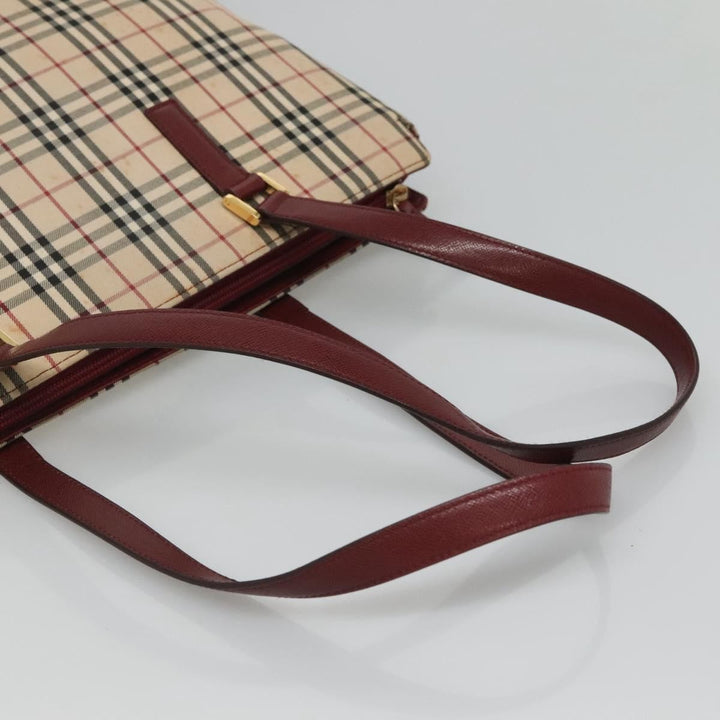 Burberry Nova Check Tote Canvas and Leather