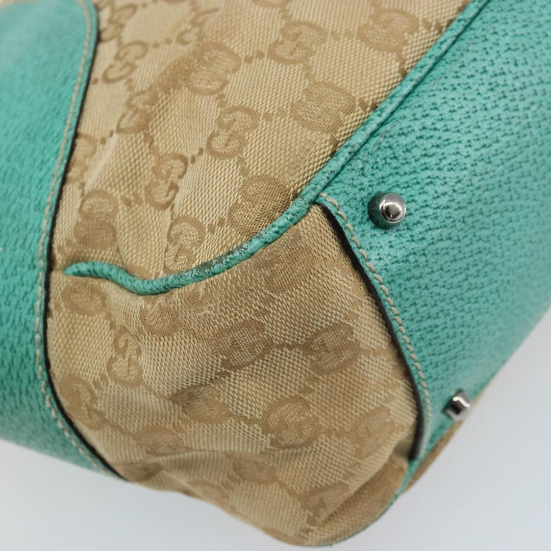 Gucci Vintage Ring Tote GG Canvas with Leather