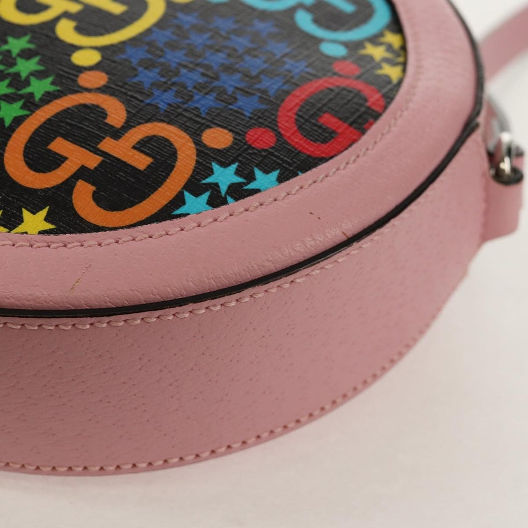 Gucci Round Shoulder Bag Psychedelic Print GG Coated Canvas