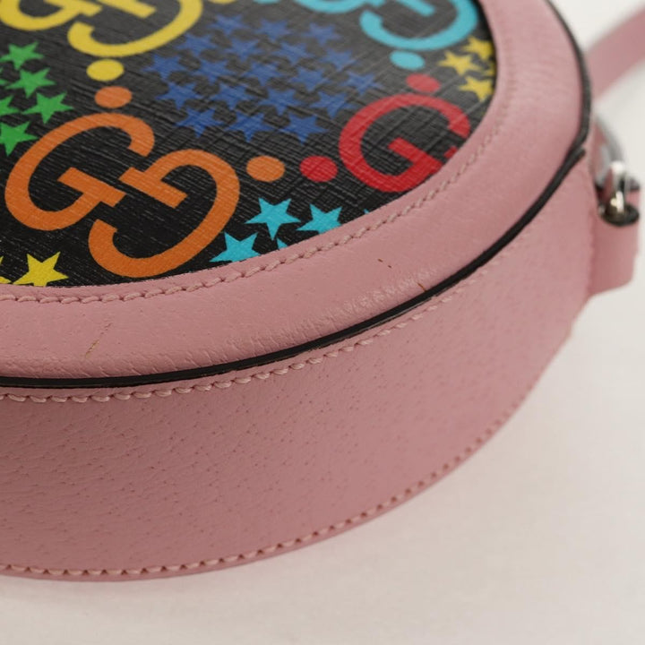 Gucci Round Shoulder Bag Psychedelic Print GG Coated Canvas