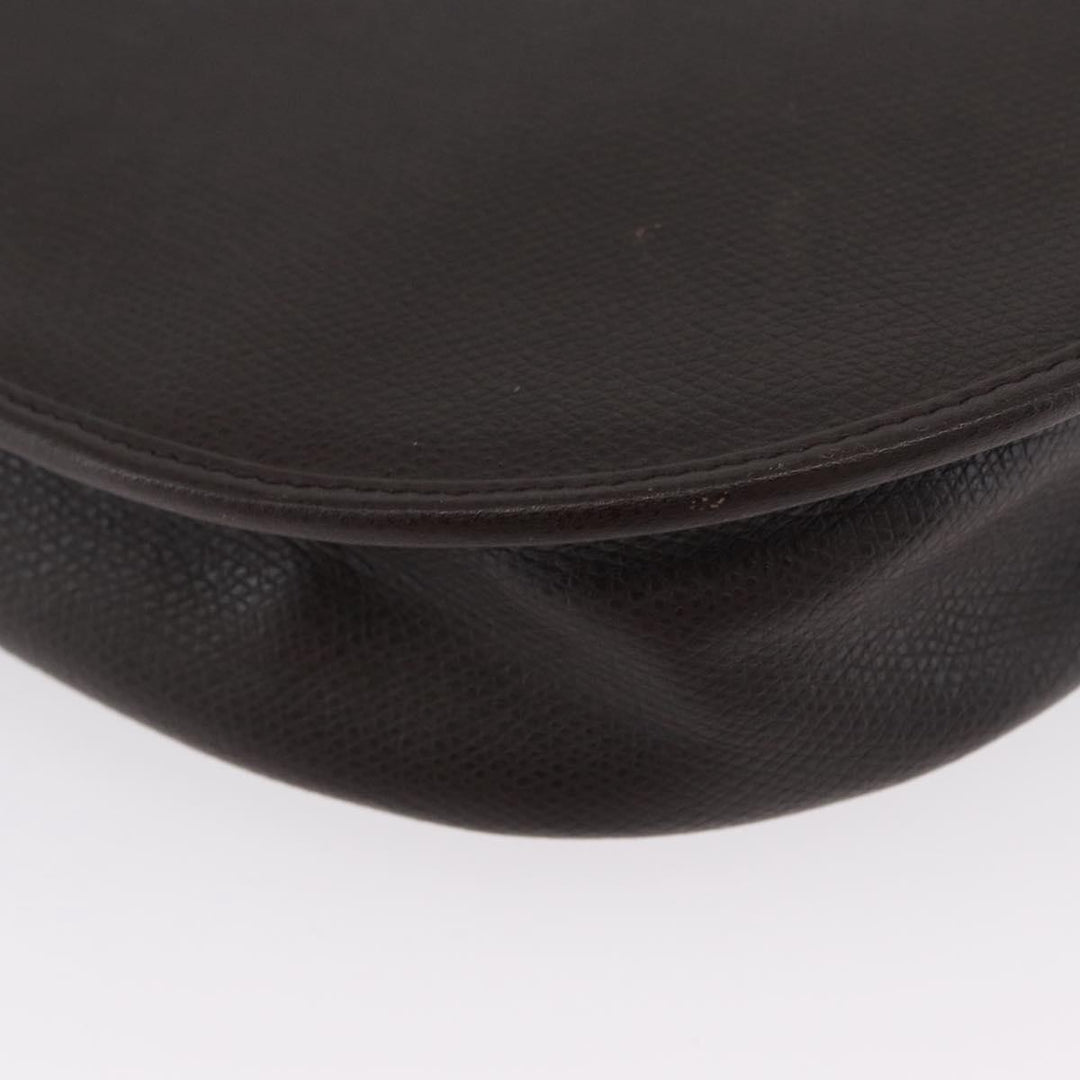 Christian Dior Vintage CD Logo Shoulder Bag Leather