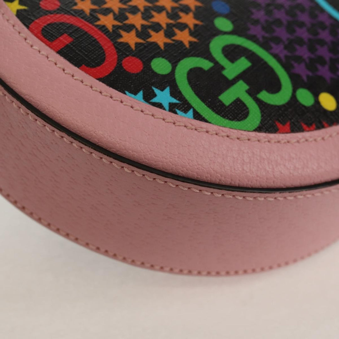 Gucci Round Shoulder Bag Psychedelic Print GG Coated Canvas