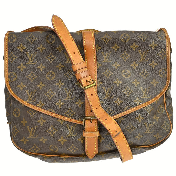 Louis Vuitton Saumur Handbag Monogram Canvas