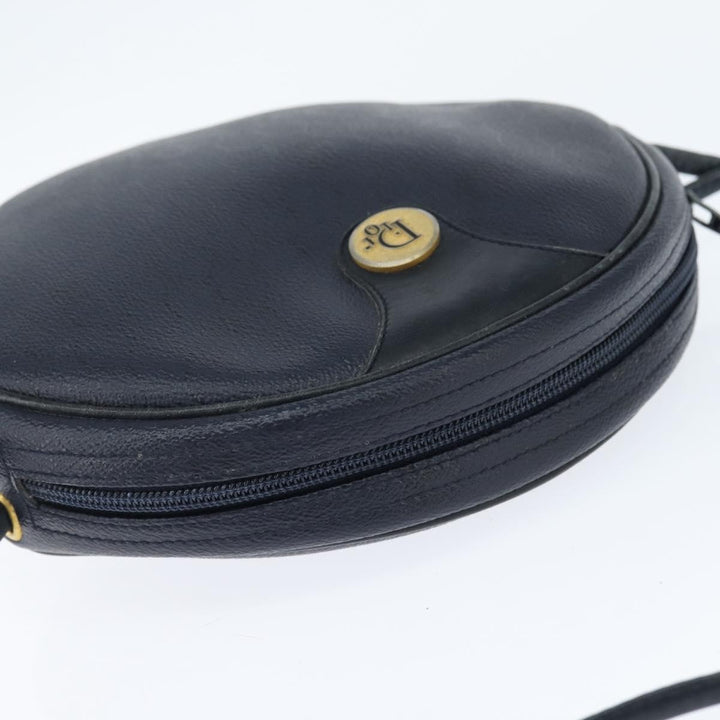 Christian Dior Vintage Honeycomb Shoulder Bag Canvas and Leather