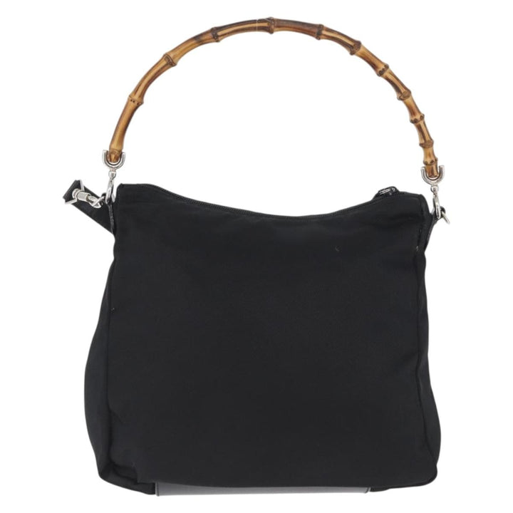 Gucci Vintage Bamboo Shoulder Bag Nylon