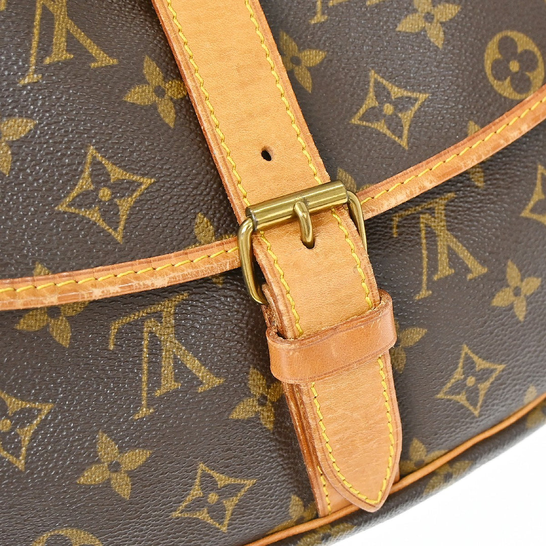 Louis Vuitton Saumur Handbag Monogram Canvas