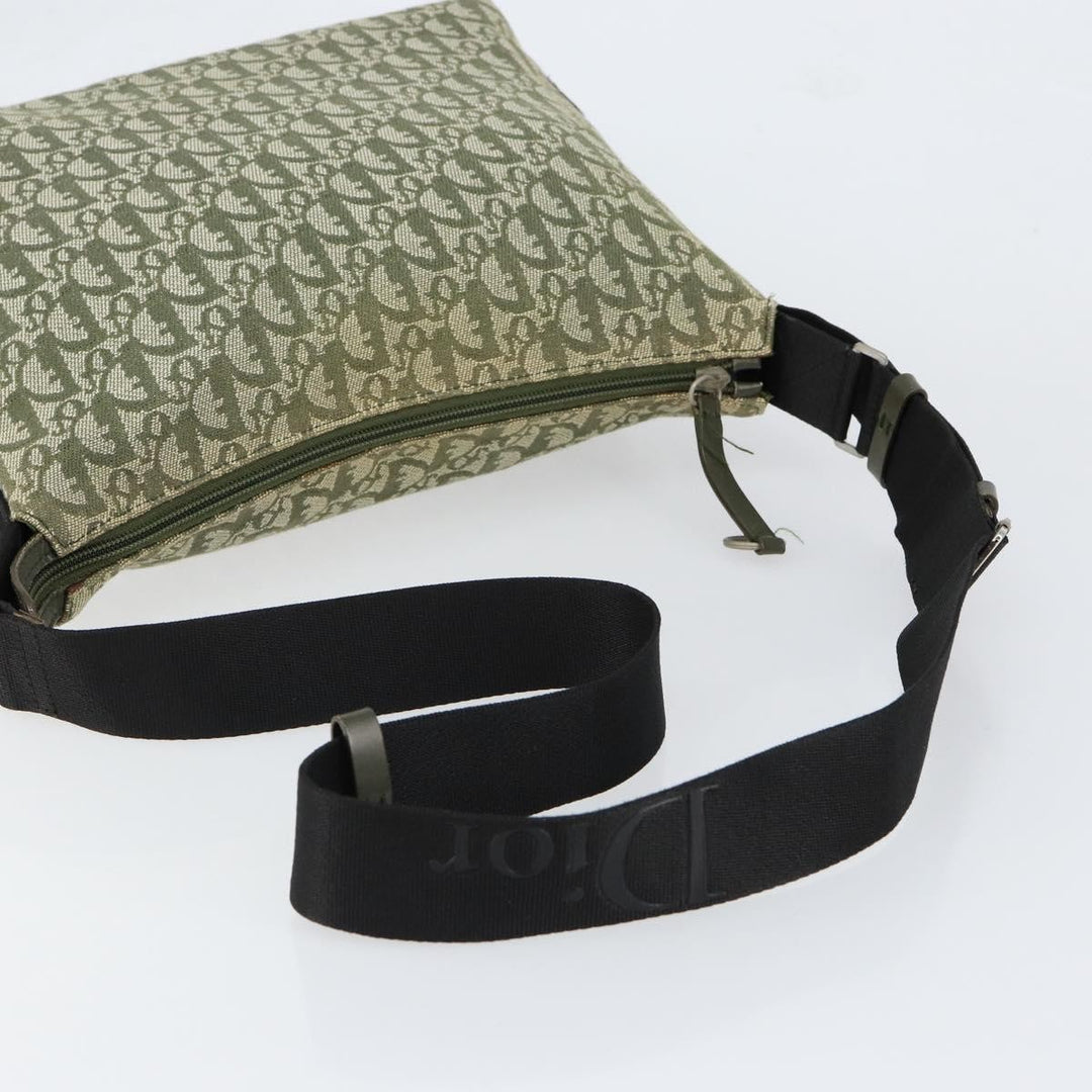 Christian Dior Vintage Trotter Shoulder Bag Canvas