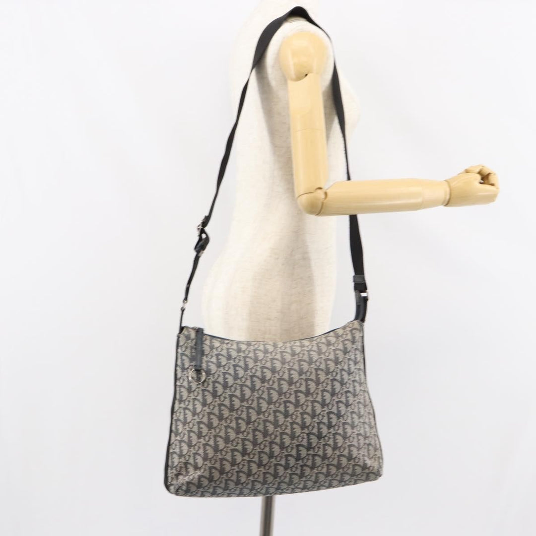 Christian Dior Vintage Trotter Shoulder Bag Canvas