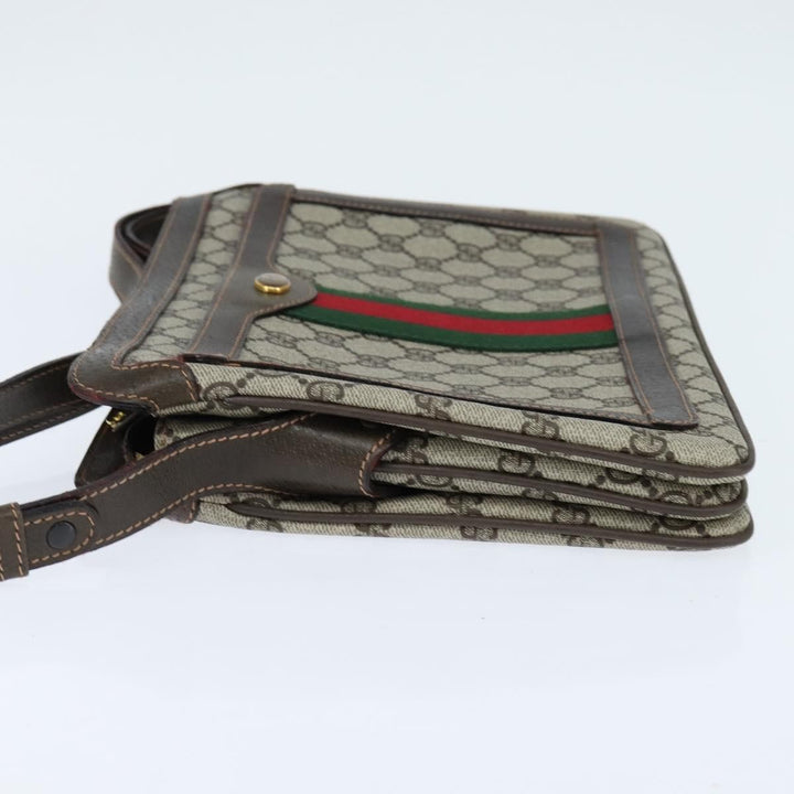 Gucci Ophidia Zip Shoulder Bag GG Coated Canvas