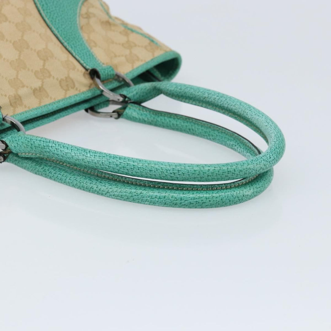 Gucci Vintage Ring Tote GG Canvas with Leather