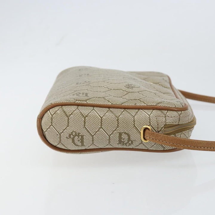 Christian Dior Vintage Honeycomb Shoulder Bag Canvas