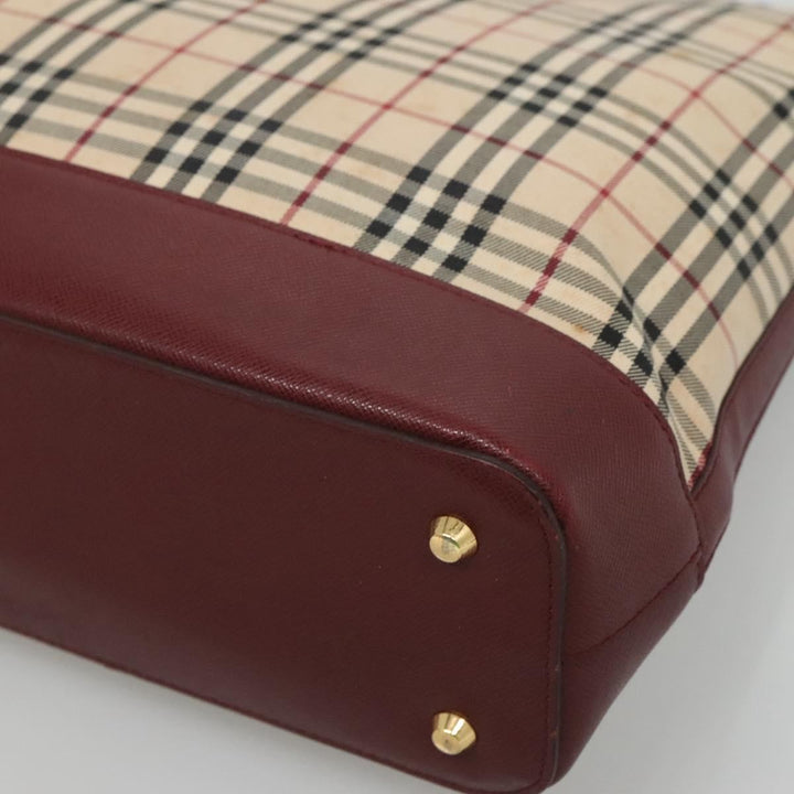 Burberry Nova Check Tote Canvas and Leather