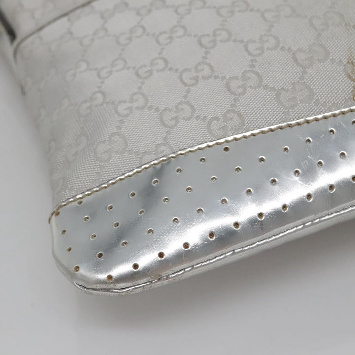 Gucci Zip Messenger Bag GG Canvas with Perforated Leather