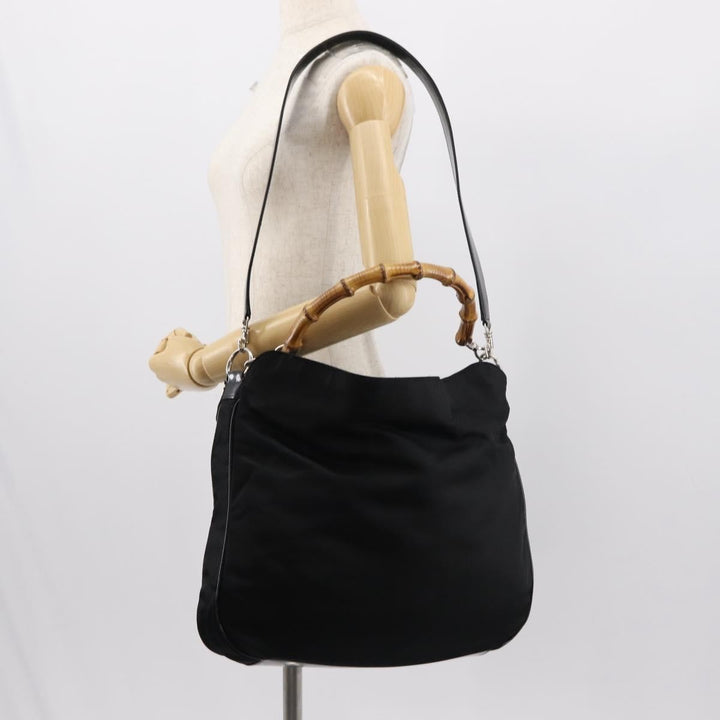 Gucci Vintage Bamboo Handle Bag Nylon