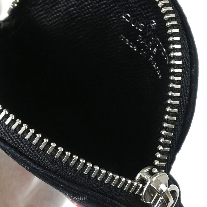 Louis Vuitton Round Coin Purse Limited Edition Monogram Silk