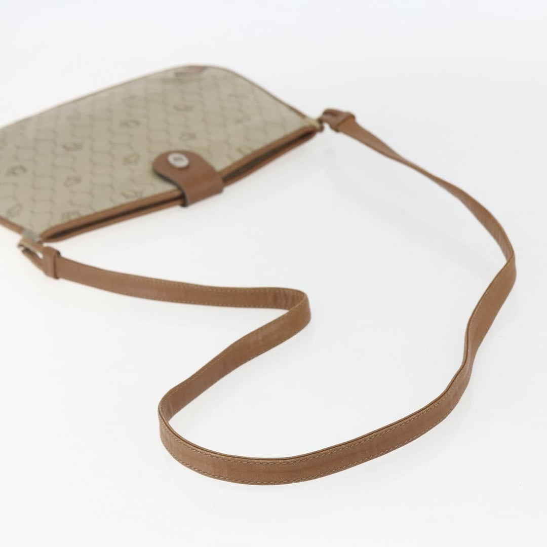 Christian Dior Vintage Honeycomb Shoulder Bag Canvas and Leather