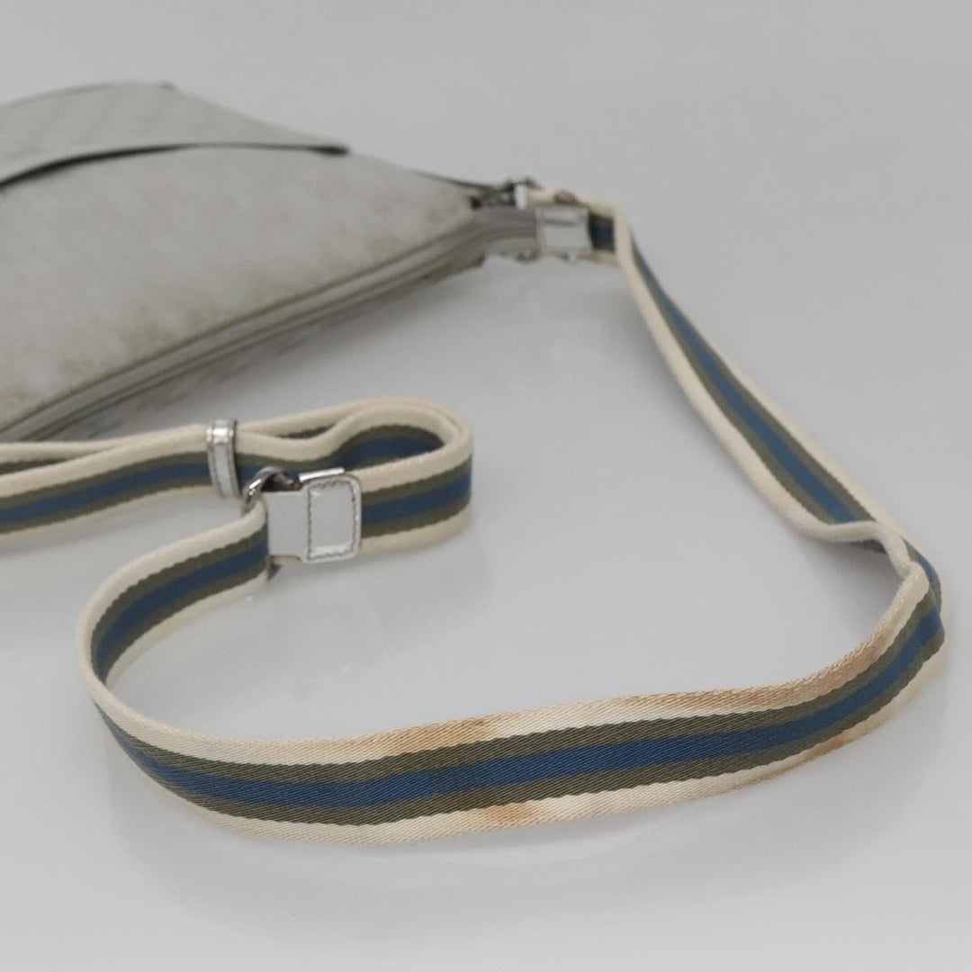 Gucci Zip Messenger Bag GG Canvas with Perforated Leather