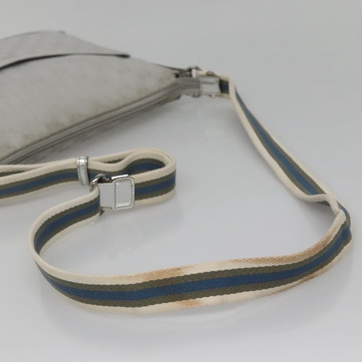 Gucci Zip Messenger Bag GG Canvas with Perforated Leather