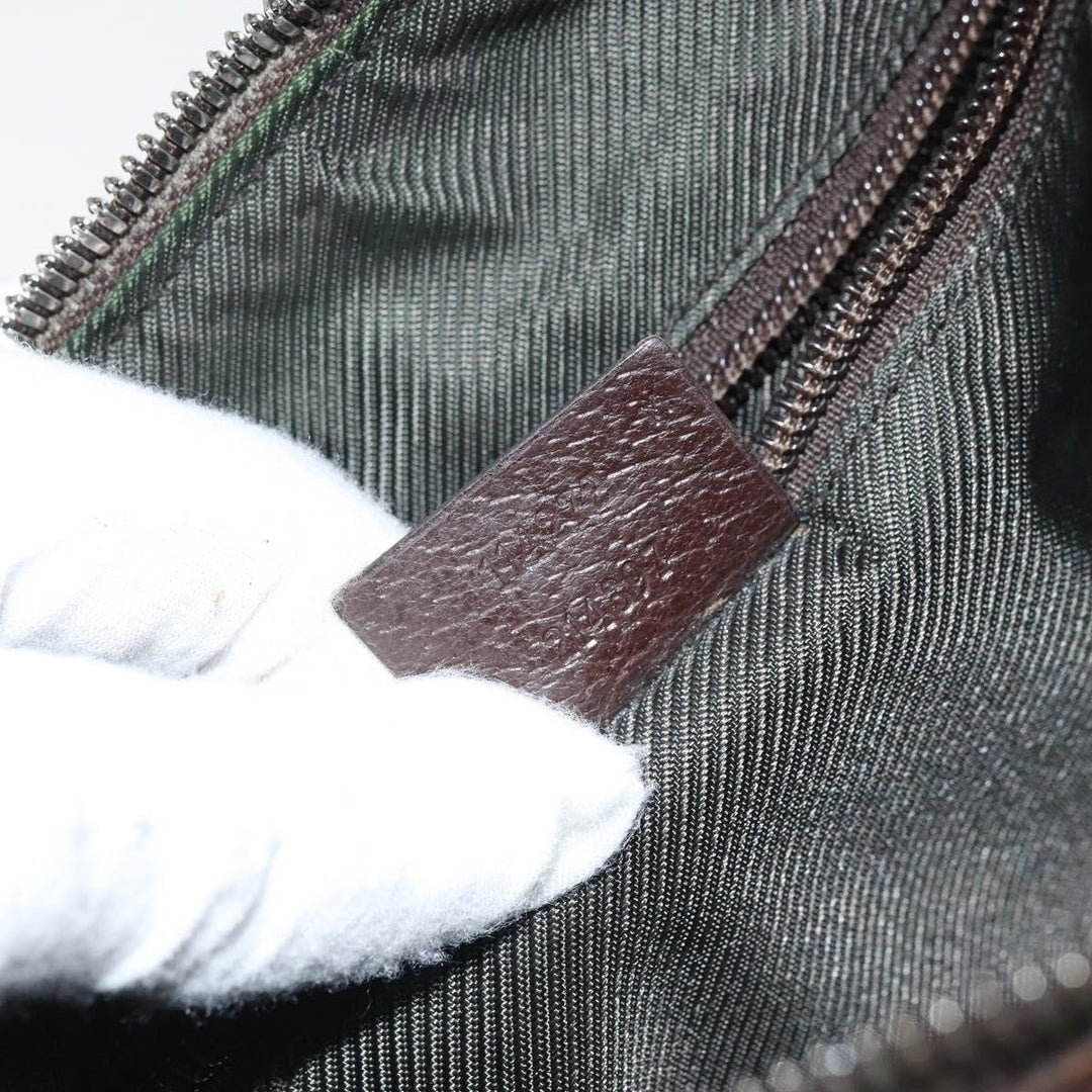 Gucci Vintage Shoulder Bag GG Canvas and Leather