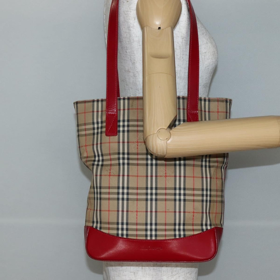 Burberry Nova Check Tote canvas check pattern