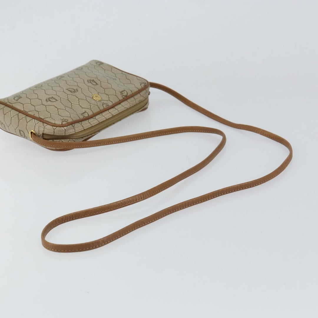 Christian Dior Vintage Honeycomb Shoulder Bag Canvas