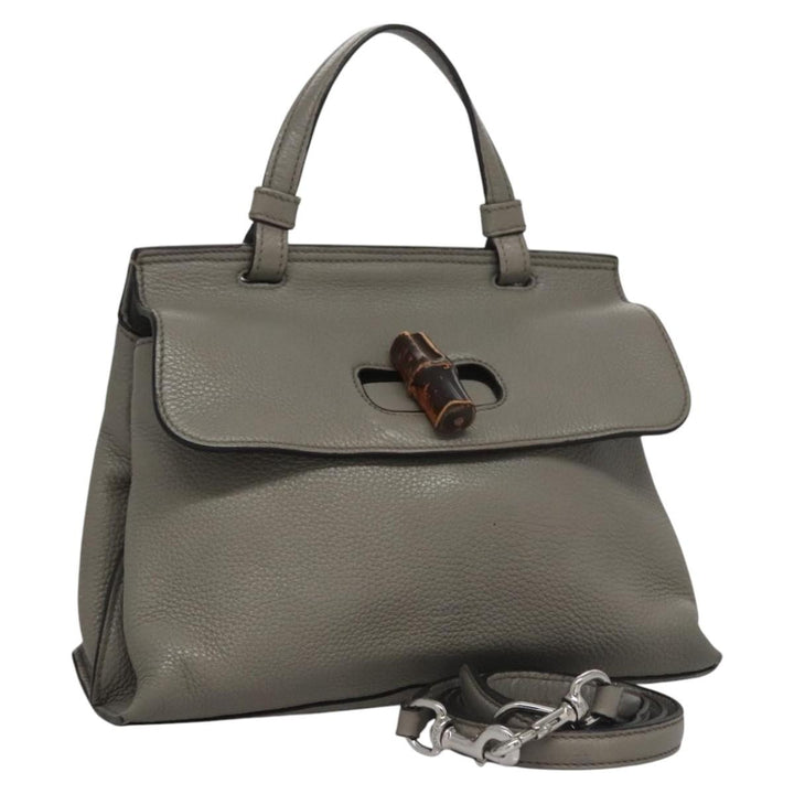 Gucci Bamboo Daily Top Handle Bag Leather