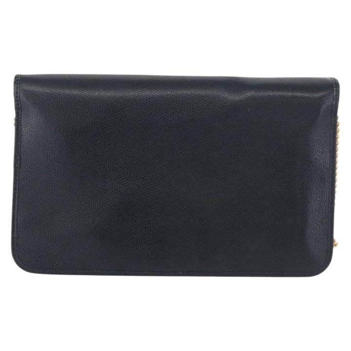 Christian Dior Vintage Chain Flap Shoulder Bag Leather