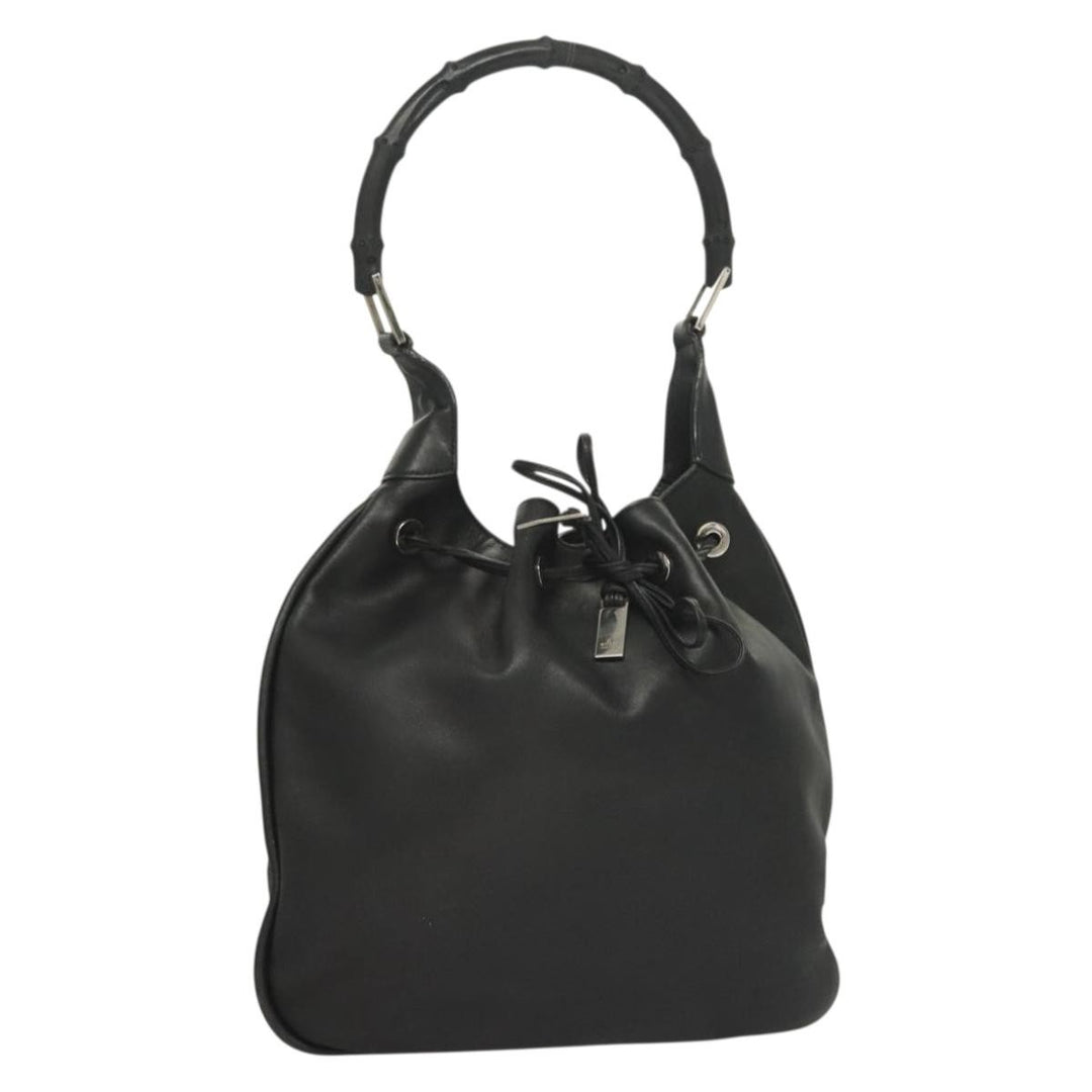 Gucci Vintage Bamboo Shoulder Bag Leather