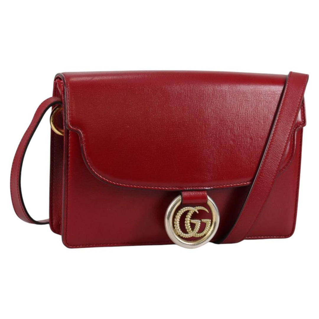 Gucci GG Ring Shoulder Bag Leather