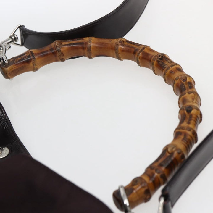 Gucci Vintage Bamboo Handle Bag Nylon