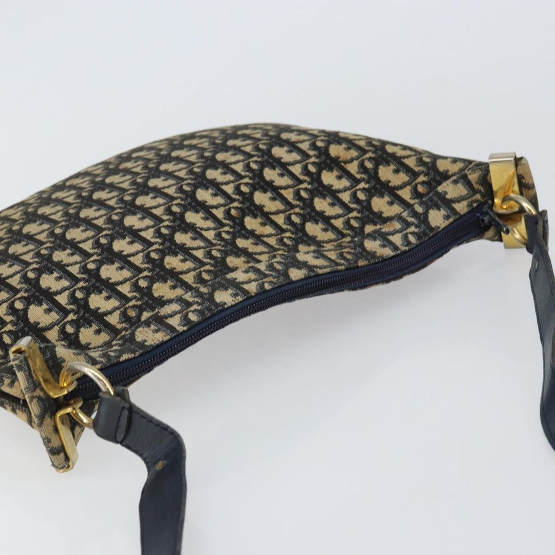 Christian Dior Vintage Trotter Shoulder Bag Canvas
