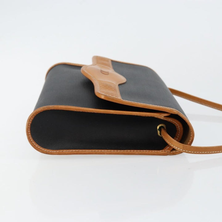 Christian Dior Vintage CD Logo Shoulder Bag Leather