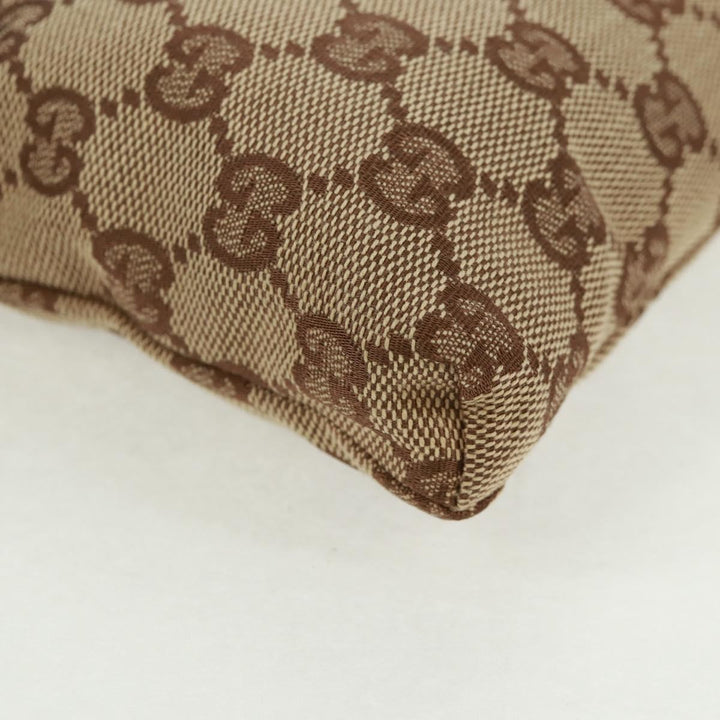 Gucci Vintage Double Belt Bag GG Canvas with Leather