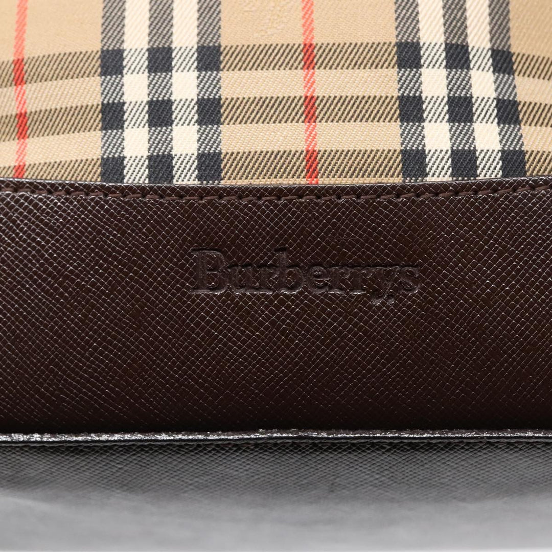 Burberry Nova Check Tote Canvas and Leather