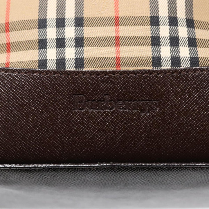 Burberry Nova Check Tote Canvas and Leather