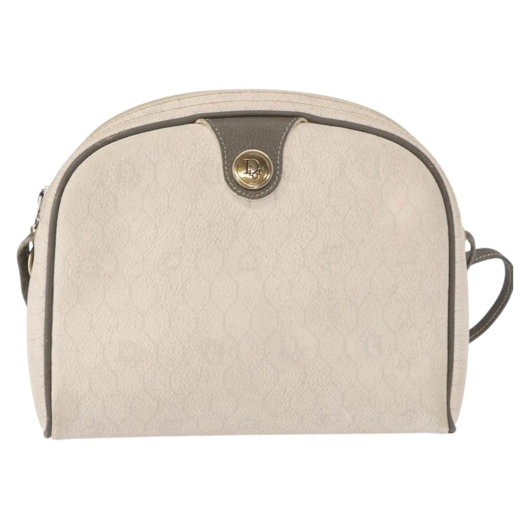 Christian Dior Vintage Honeycomb Shoulder Bag Canvas