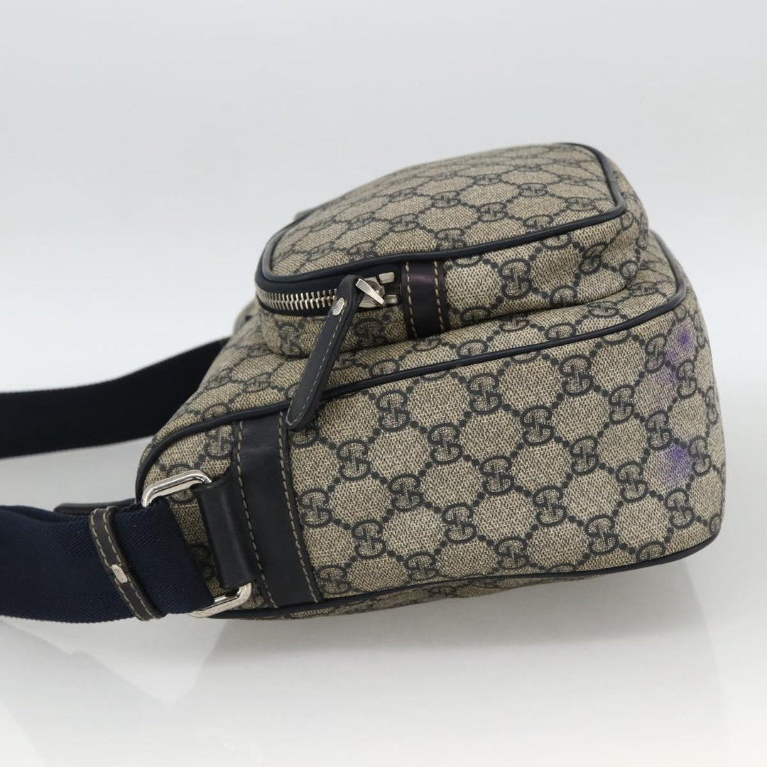Gucci Double Pocket Messenger Bag GG Coated Canvas