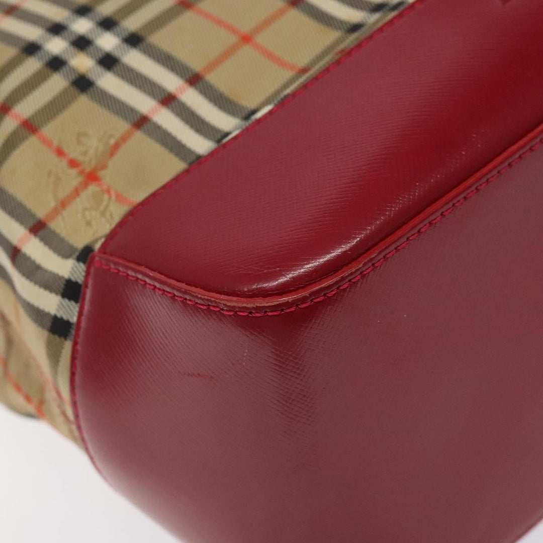 Burberry Nova Check Tote Canvas and Leather
